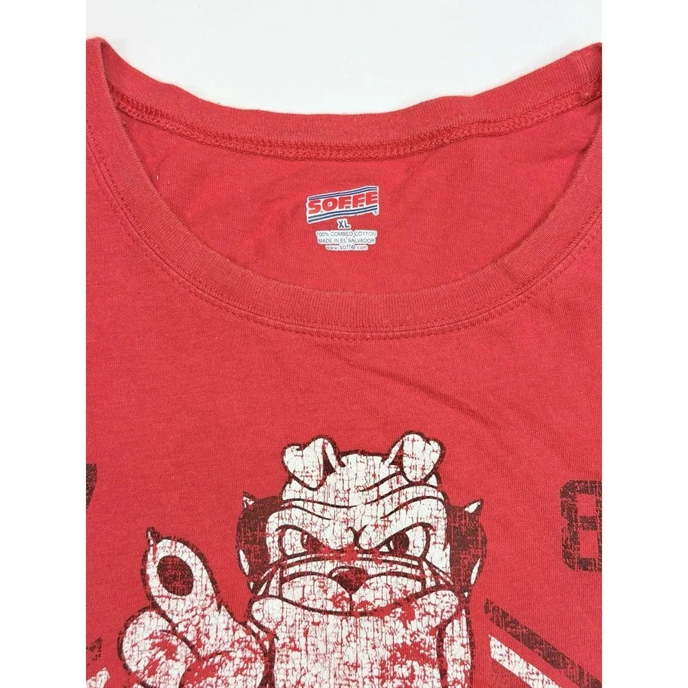 UGA Georgia Bulldogs Youth XL Red Go You Silver Britches‎ Soffe T-Shirt